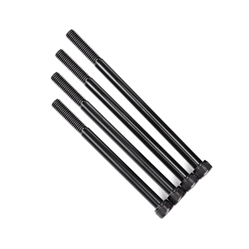 Siyah yarım iplikli altıgen soket vidası