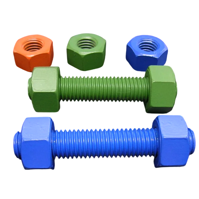 Alaşımlı Çelik M27 * 300 PTFE / Dacromet Kaplama B7 Dişli Çubuk Saplamalar