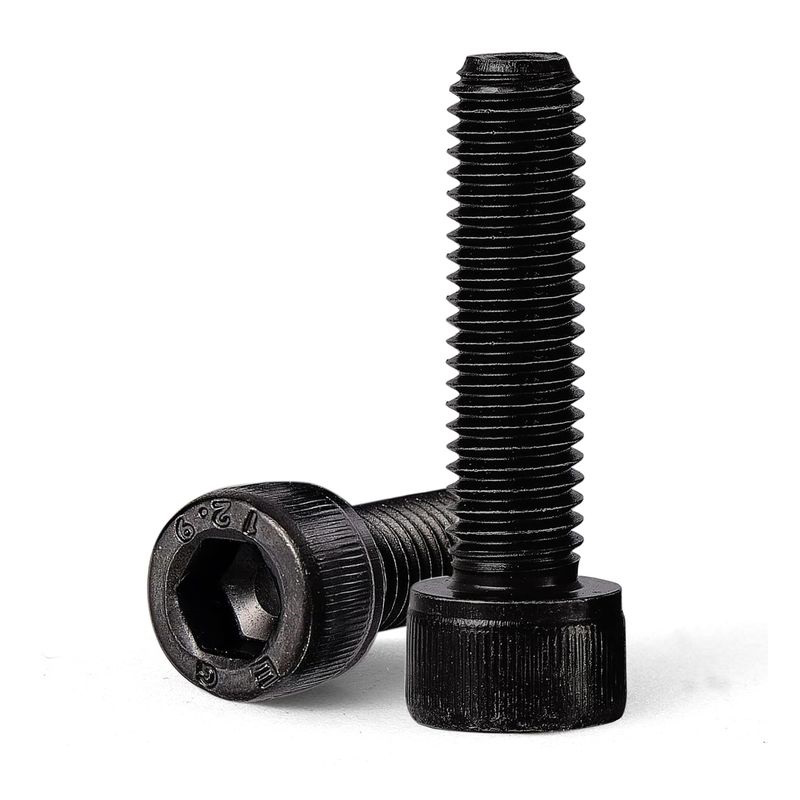 Sınıf 12.9 Alaşımlı Çelik Siyah Oksit Altıgen Soket Başlı Kapak Vidası M3-M24 Sınıf 12.9 Alaşımlı Çelik Siyah Oksit Altıgen Soket Başlı Kapak Vidası M3-M24